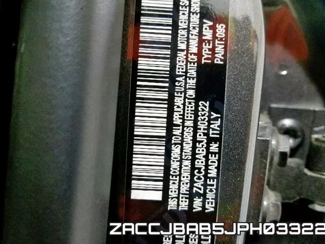 ZACCJBAB5JPH03322 фото 2