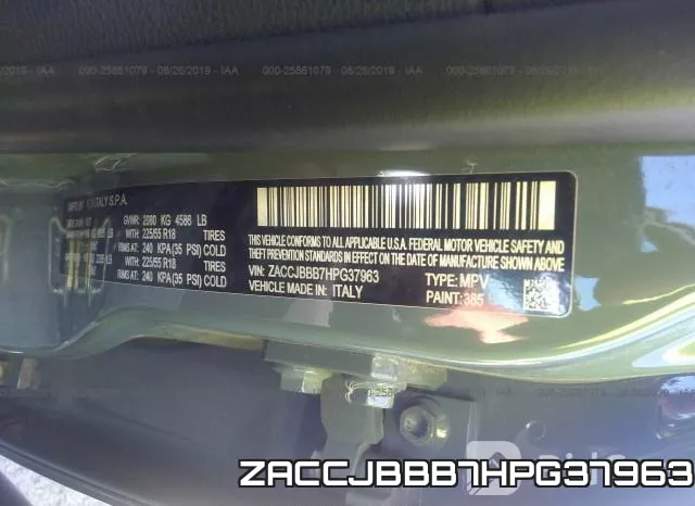 ZACCJBBB7HPG37963 фото 10