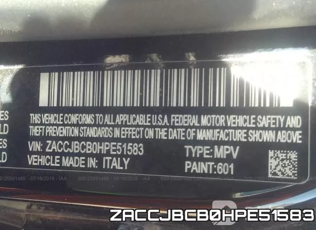 ZACCJBCB0HPE51583 фото 10