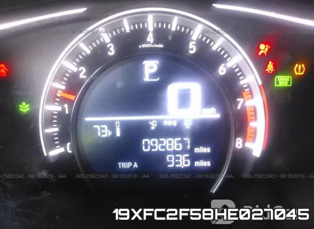 19XFC2F58HE027045 фото 7