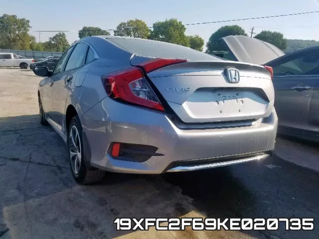 19XFC2F69KE020735 фото 4