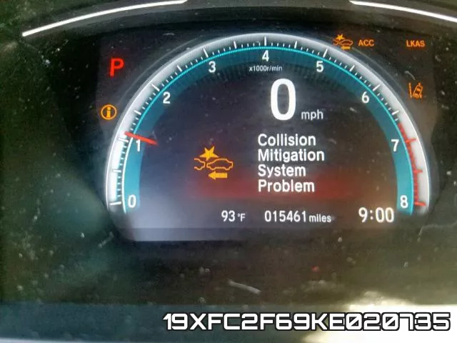 19XFC2F69KE020735 фото 9