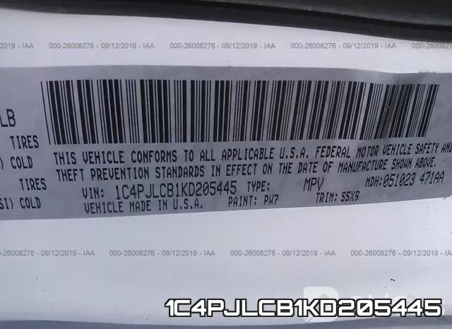 1C4PJLCB1KD205445 фото 10