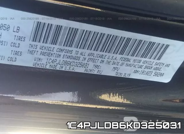 1C4PJLDB6KD325031 фото 10
