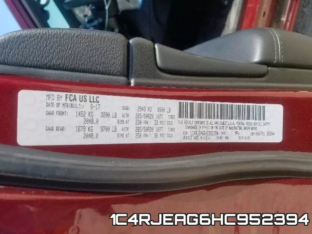 1C4RJEAG6HC952394 фото 2
