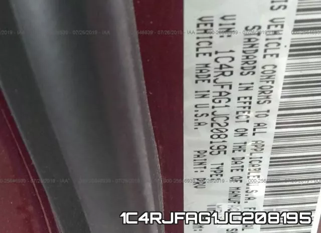 1C4RJFAG1JC208195 фото 10