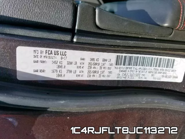 1C4RJFLT8JC113272 фото 2