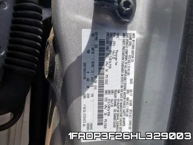 1FADP3F26HL329003 фото 2