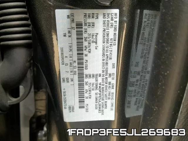 1FADP3FE5JL269683 фото 2