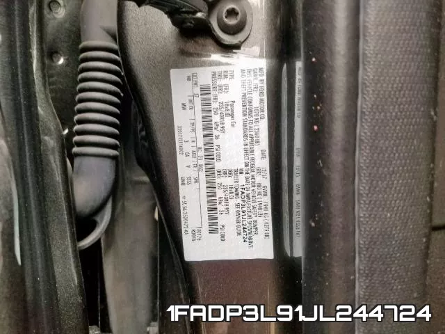 1FADP3L91JL244724 фото 2