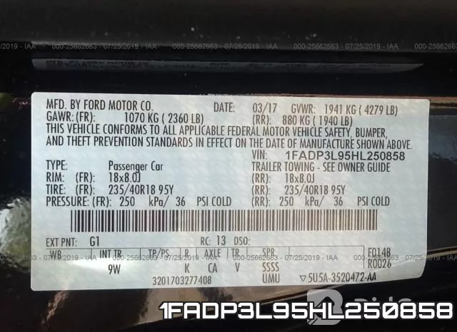 1FADP3L95HL250858 фото 10