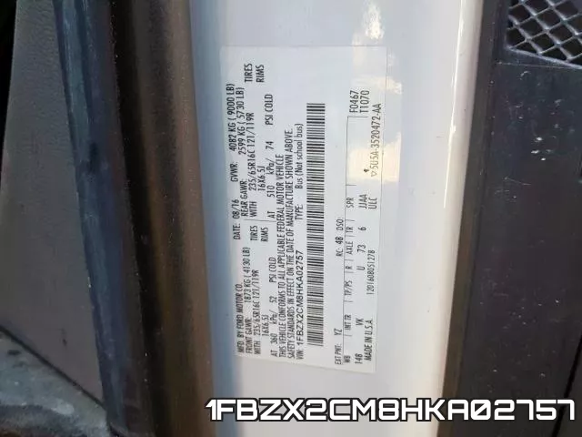 1FBZX2CM8HKA02757 фото 2