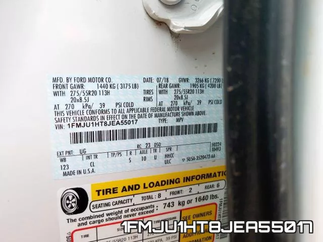 1FMJU1HT8JEA55017 фото 2