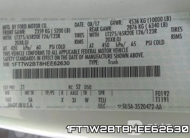 1FT7W2BT8HEE62630 фото 10