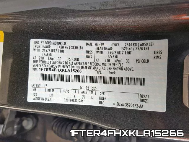 1FTER4FHXKLA15266 фото 2