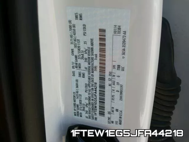 1FTEW1EG5JFA44218 фото 2