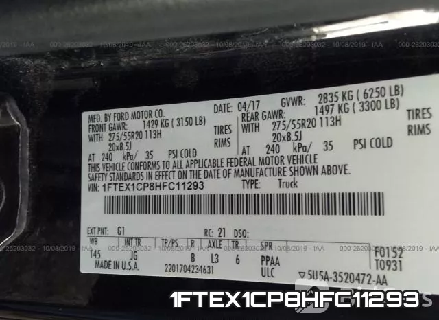1FTEX1CP8HFC11293 фото 10