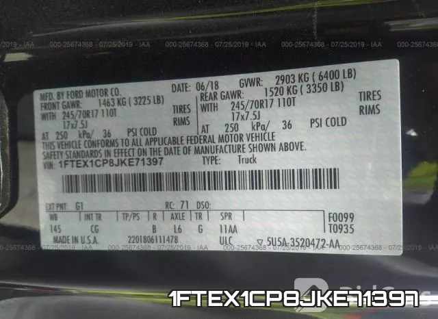 1FTEX1CP8JKE71397 фото 10