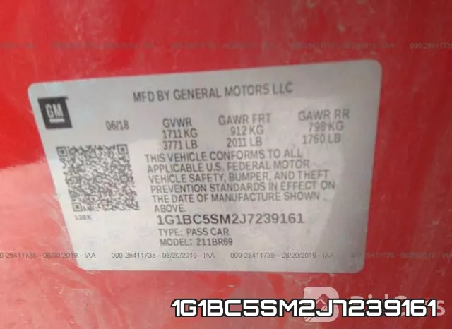1G1BC5SM2J7239161 фото 10