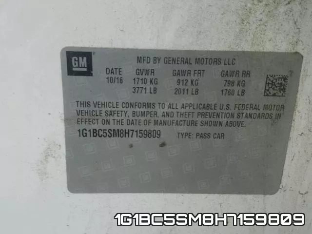 1G1BC5SM8H7159809 фото 2