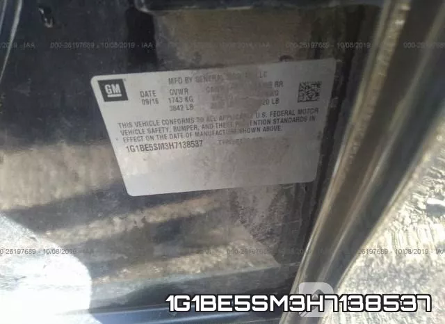 1G1BE5SM3H7138537 фото 9