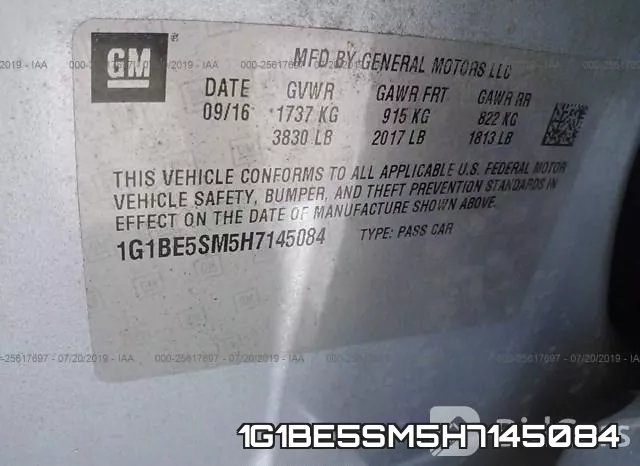 1G1BE5SM5H7145084 фото 10