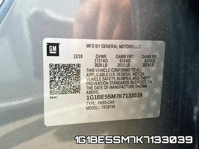 1G1BE5SM7K7133039 фото 2