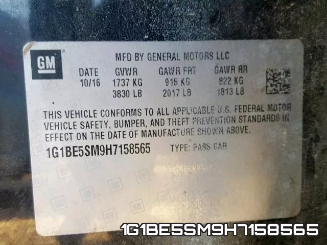 1G1BE5SM9H7158565 фото 2