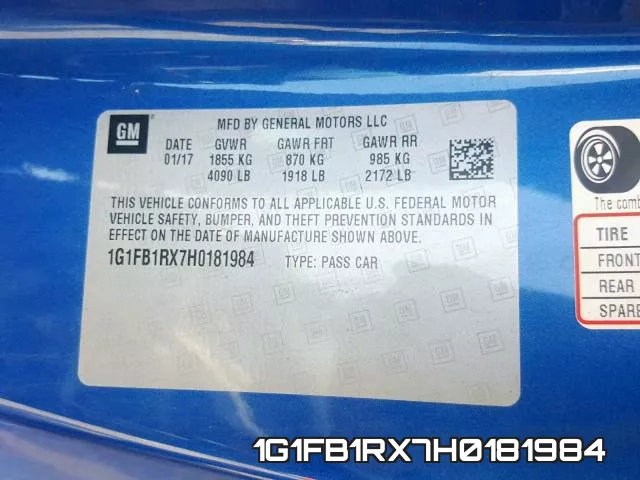 1G1FB1RX7H0181984 фото 2