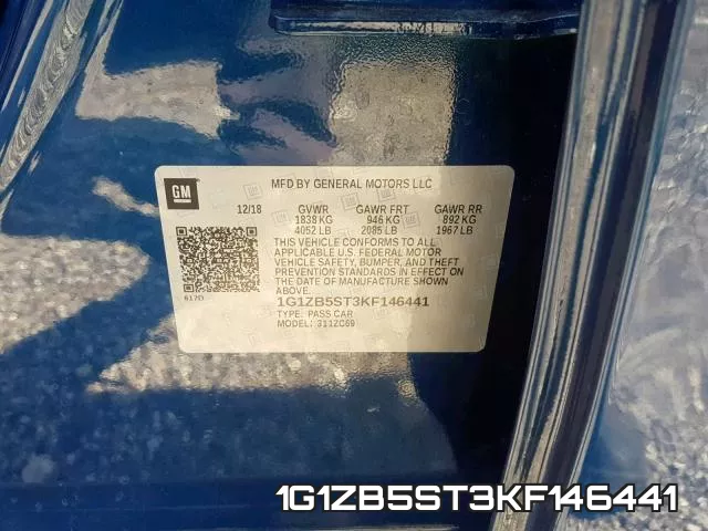 1G1ZB5ST3KF146441 фото 2