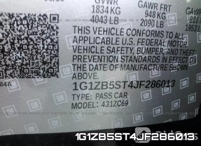 1G1ZB5ST4JF286013 фото 10