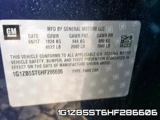 1G1ZB5ST6HF286606 фото 2