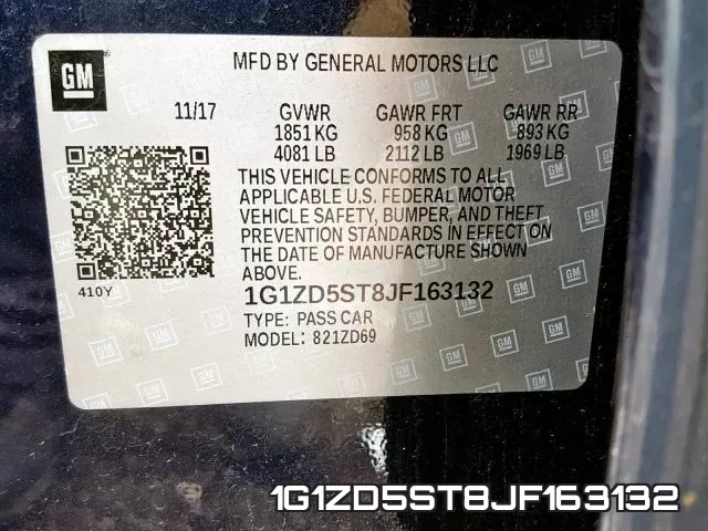 1G1ZD5ST8JF163132 фото 2