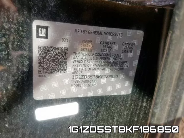 1G1ZD5ST8KF186850 фото 2