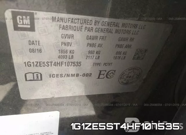 1G1ZE5ST4HF107535 фото 10