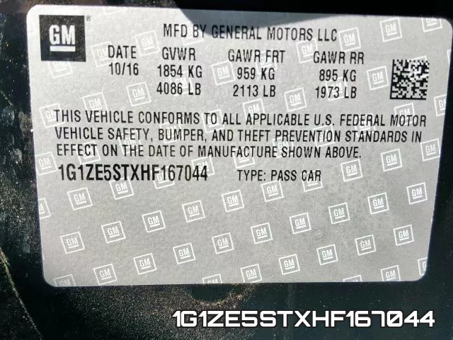 1G1ZE5STXHF167044 фото 2