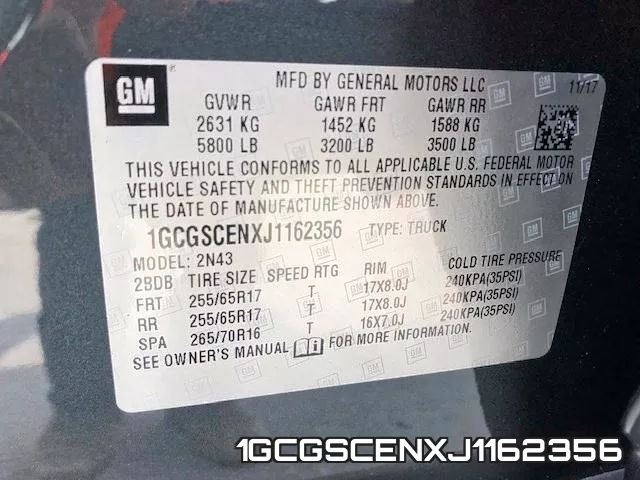 1GCGSCENXJ1162356 фото 2