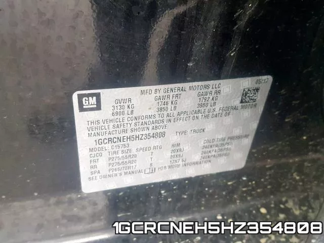 1GCRCNEH5HZ354808 фото 2