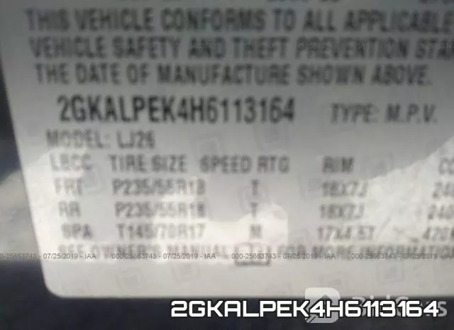 2GKALPEK4H6113164 фото 10
