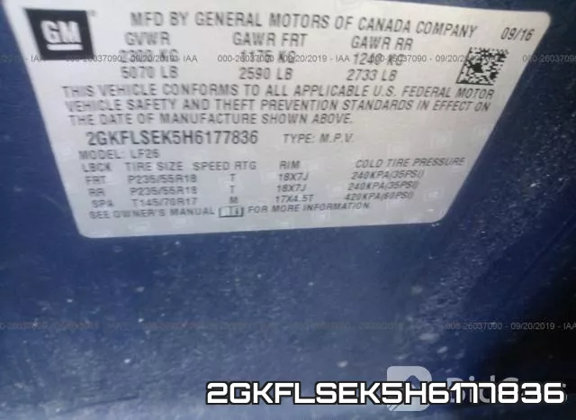 2GKFLSEK5H6177836 фото 10