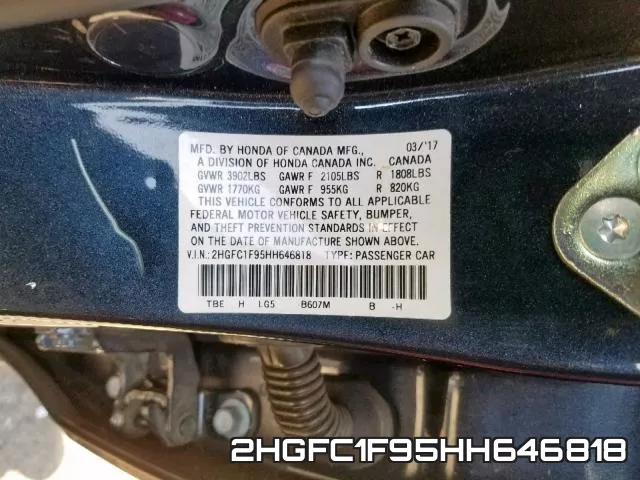 2HGFC1F95HH646818 фото 2