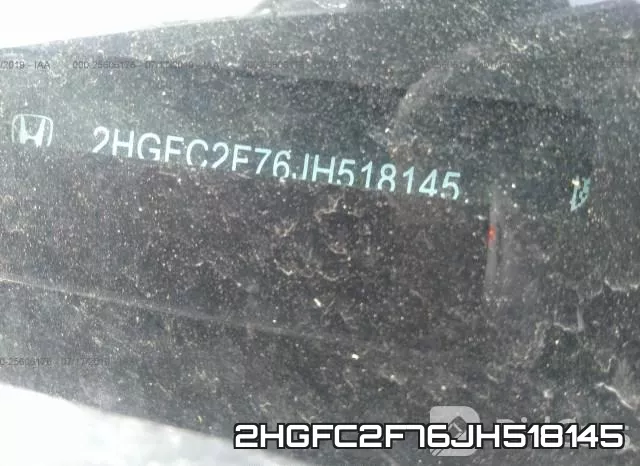2HGFC2F76JH518145 фото 9