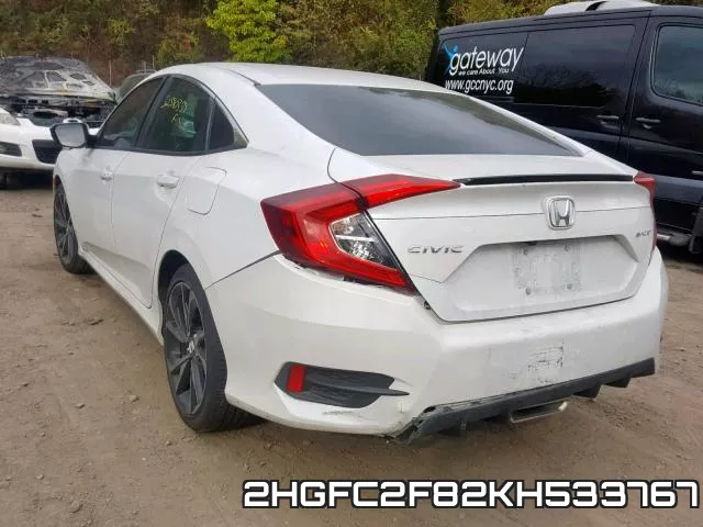 2HGFC2F82KH533767 фото 4