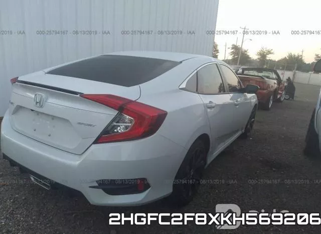 2HGFC2F8XKH569206 фото 5