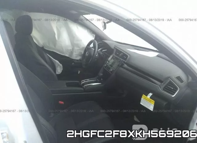 2HGFC2F8XKH569206 фото 6