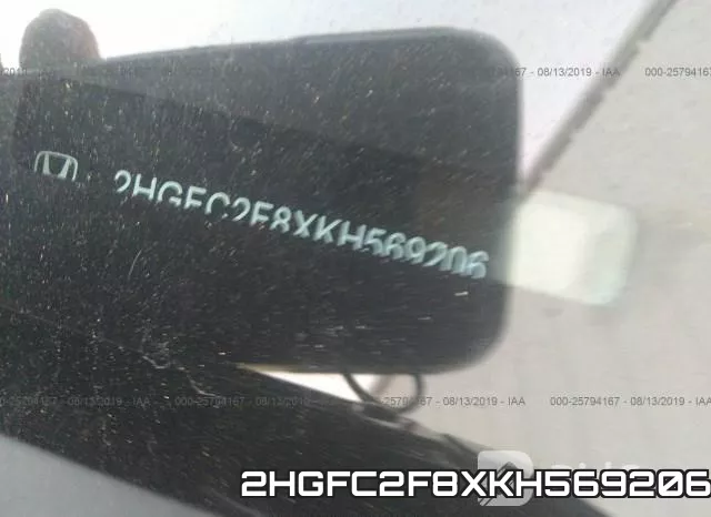 2HGFC2F8XKH569206 фото 10