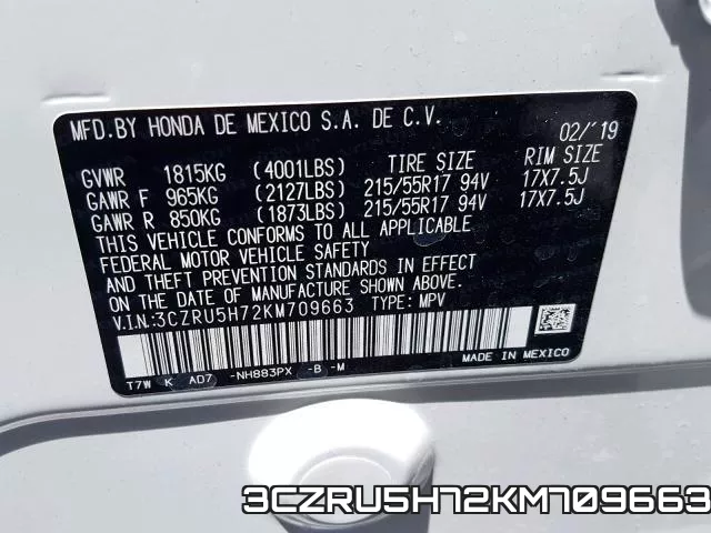 3CZRU5H72KM709663 фото 2