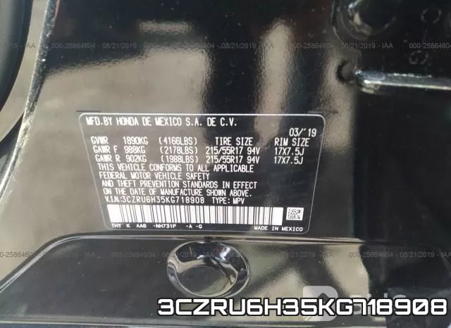 3CZRU6H35KG718908 фото 10
