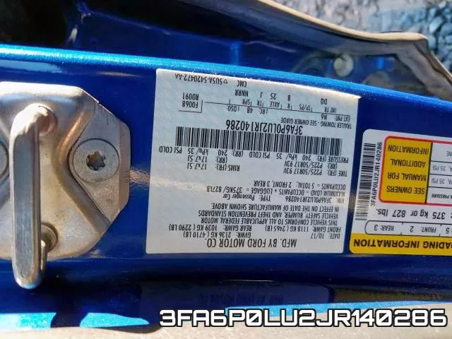 3FA6P0LU2JR140286 фото 2