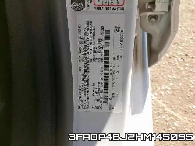 3FADP4BJ2HM145095 фото 2